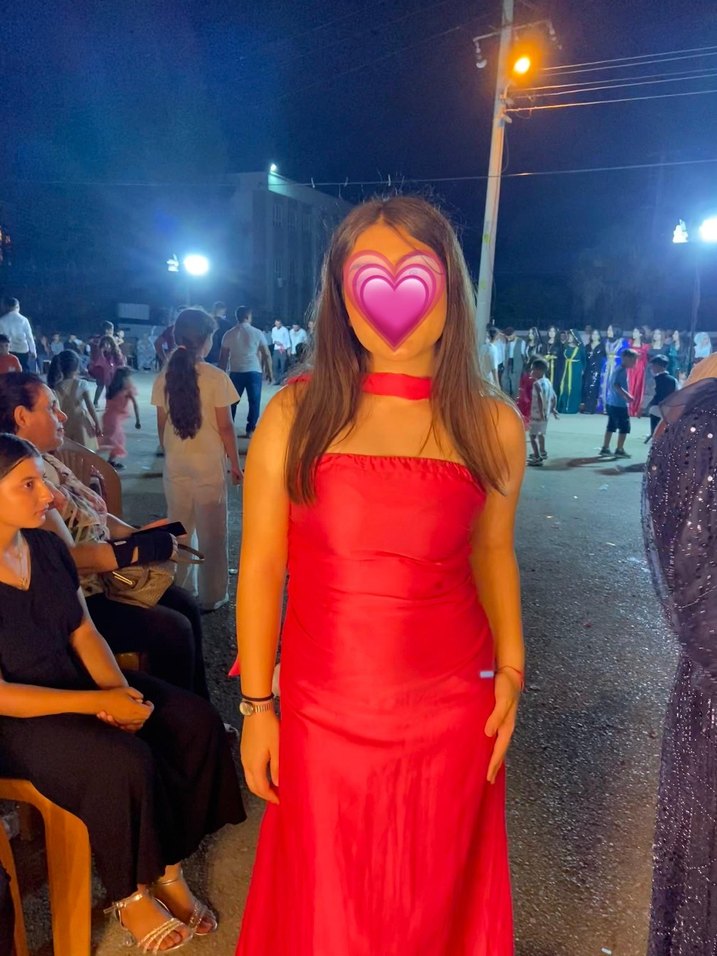 pembe Straplez Uzun Drapeli Elbise - Görsel 2