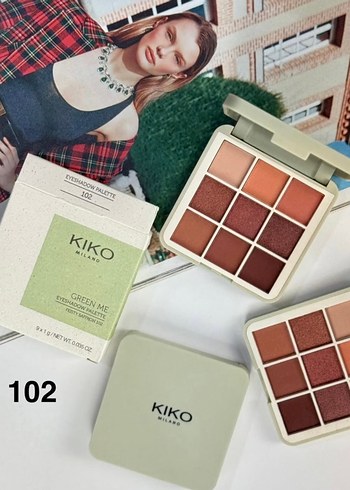KIKO 102 Yeşil Tonlu Far Paleti