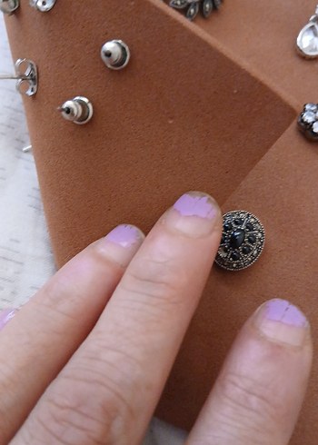 Kadın Zincir Detaylı Zincir küpe - Görsel 2