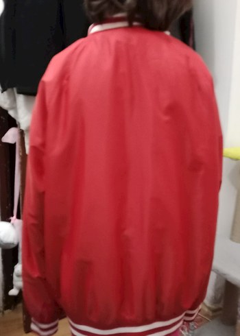 Düğmeli Kırmızı Ceket - Görsel 4