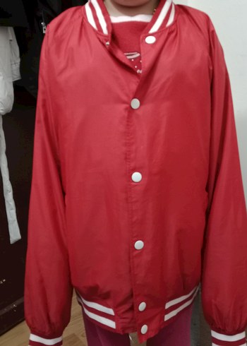 Düğmeli Kırmızı Ceket - Görsel 3