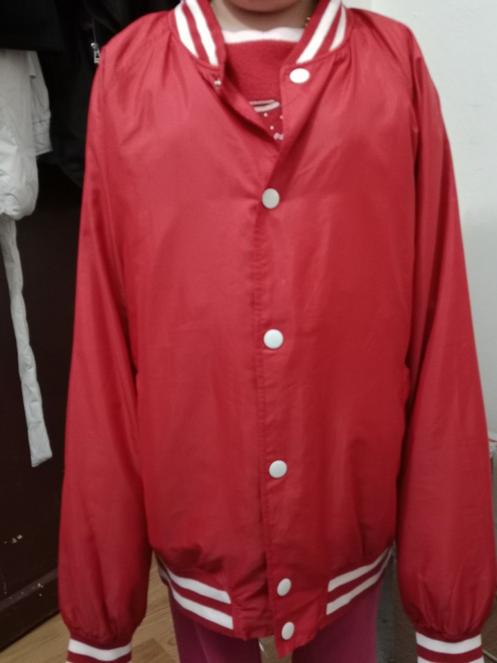 Düğmeli Kırmızı  Ceket - Görsel 3