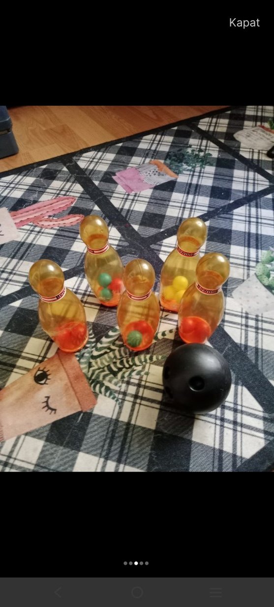 Şeffaf Poşette Mini Bowling Oyuncakları - Görsel 2