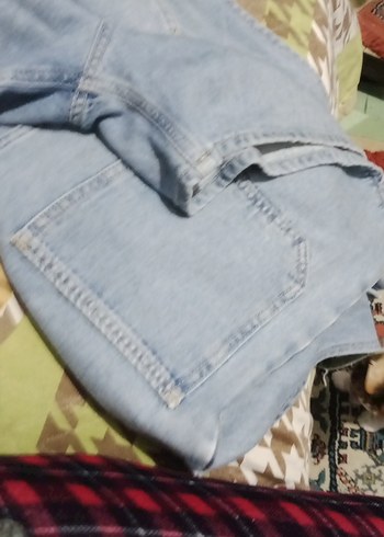 Gri Düğmeli Kısa Denim Tulmmmmm - Görsel 6
