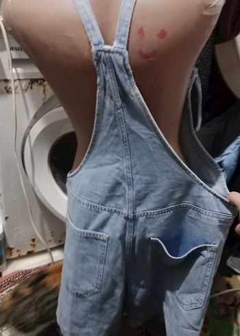 Gri Düğmeli Kısa Denim Tulmmmmm - Görsel 4