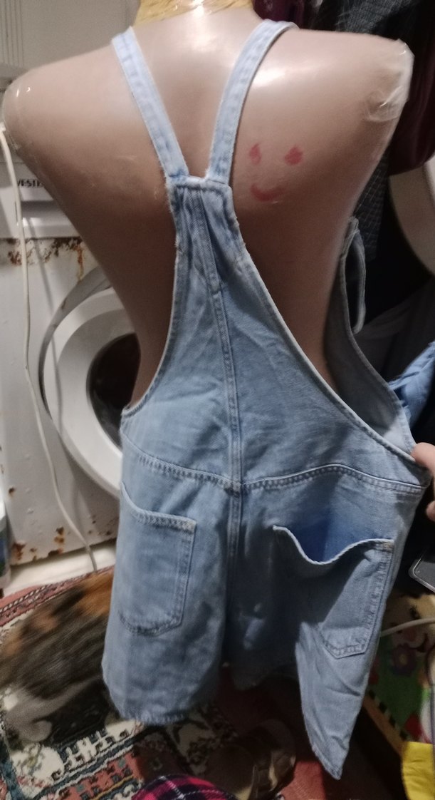 Gri Düğmeli Kısa Denim Tulmmmmm - Görsel 4