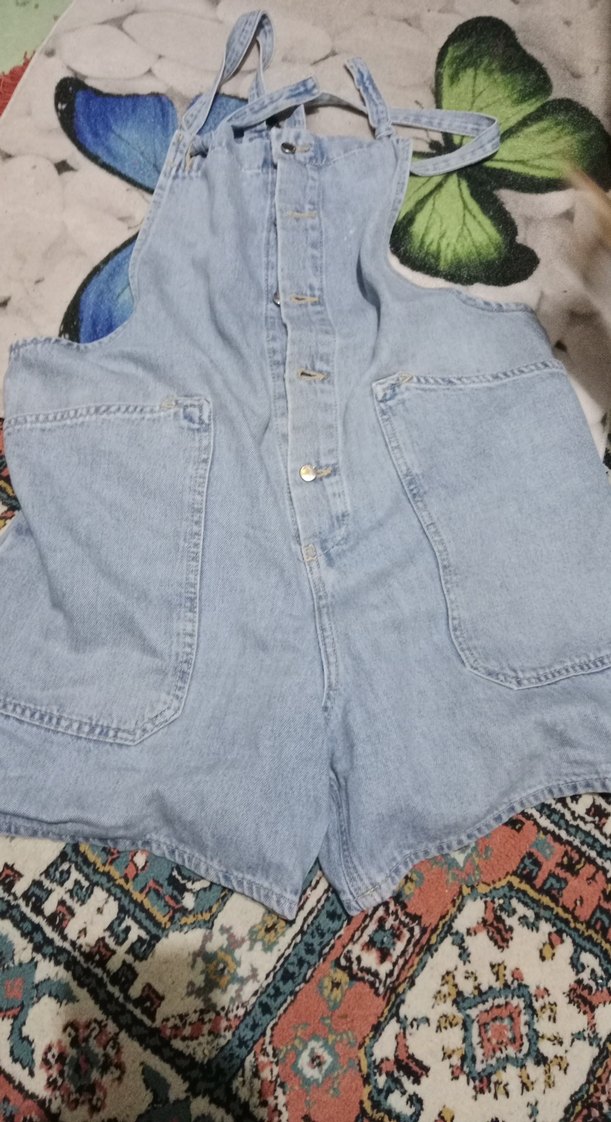 Gri Düğmeli Kısa Denim Tulmmmmm - Görsel 5
