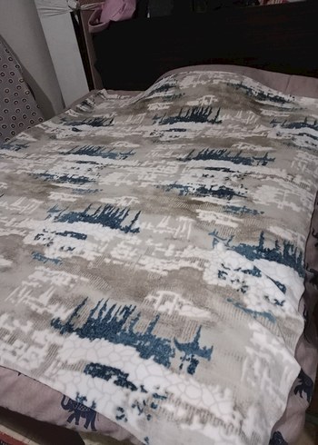 Gri Modern Baskılı Halı 2 adet 162x173cm - Görsel 2