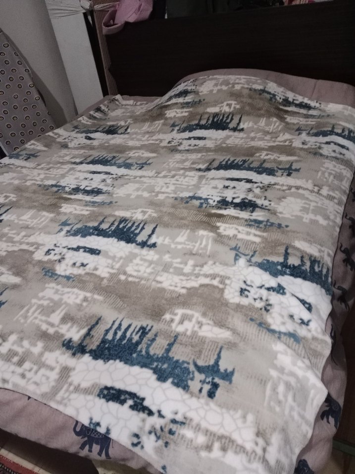 Gri Modern Baskılı Halı 2 adet 162x173cm - Görsel 2