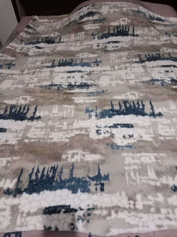 Gri Modern Baskılı Halı 2 adet 162x173cm - Görsel 4