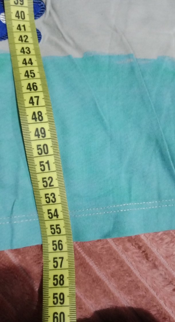 Çiçek ve Karakter Baskılı Renkli Kız Tişörtü - Görsel 2