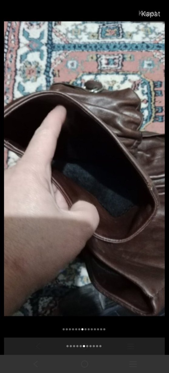 Kahverengi Deri Kadın Dizüstü Botlar - Görsel 5