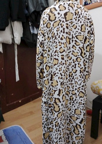 Leopar Desenli Uzun Kadın Elbisesi - Görsel 5