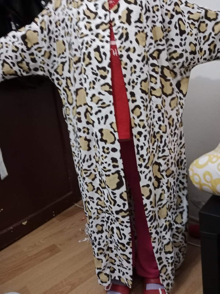 Leopar Desenli Uzun Kadın Elbisesi - Görsel 4