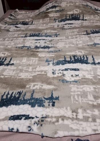 Gri Batik Desenli Yatak Örtüsü162x174cm - Görsel 3