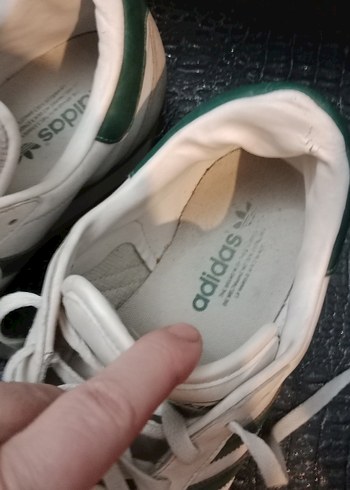 Adidas erkek Beyaz Gri Bağcıklı Spor Ayakkabı 46 no - Görsel 8