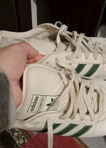 Adidas erkek Beyaz Gri Bağcıklı Spor Ayakkabı 46 no - Görsel 12