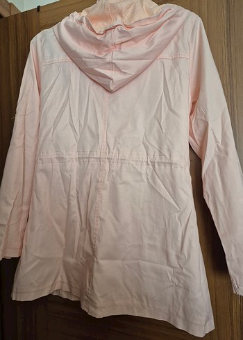 Pembe Düğmeli Midi Kadın Ceket - Görsel 4