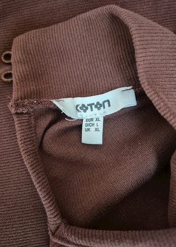 Kadın Kahverengi Uzun Kollu Triko Elbise - Görsel 4