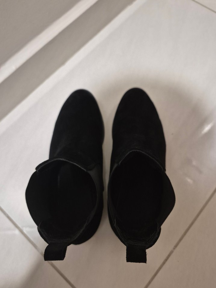 Siyah Süet Kadın Günlük Bot - Görsel 5