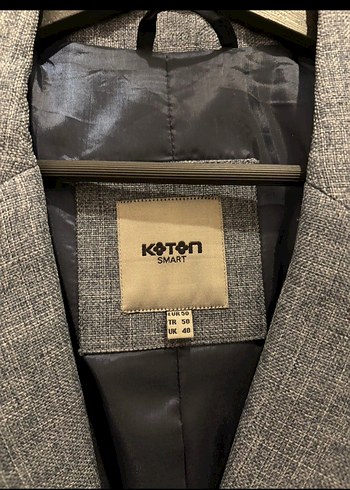 Erkek Gri Düğmeli Modern Klasik Takım Ceketi - Görsel 6