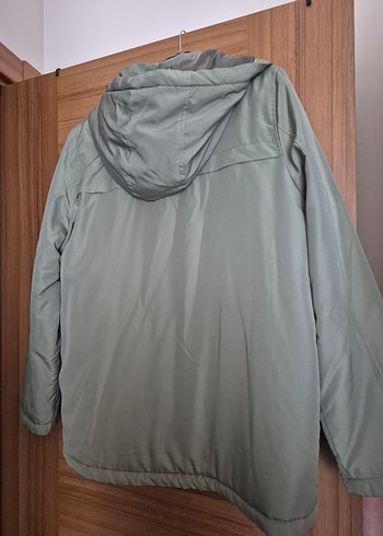 Haki Düğmeli Midi Kadın Ceket - Görsel 2