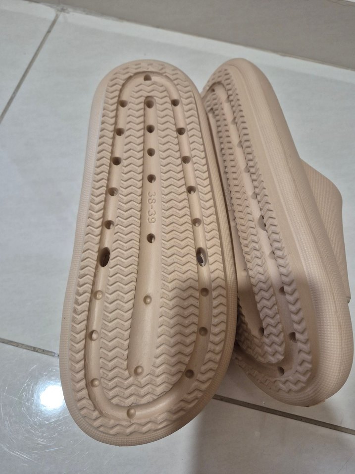 Bej Platform Kadın Terlik - Görsel 5