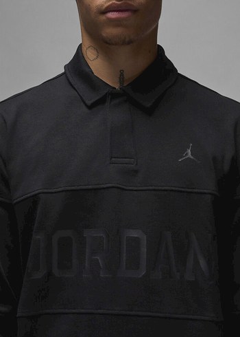 Nike Jordan Siyah Polo Sweatshirt