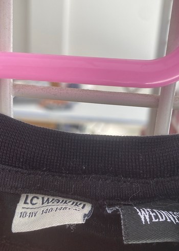 Kız Çocuk Siyah Uzun Kollu Goth Tişört - Görsel 2