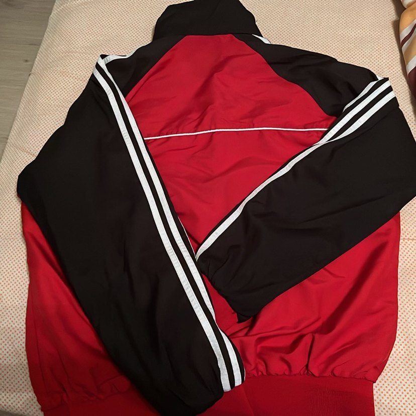 Kırmızı Adidas Fermuarlı Spor Ceket - Görsel 2