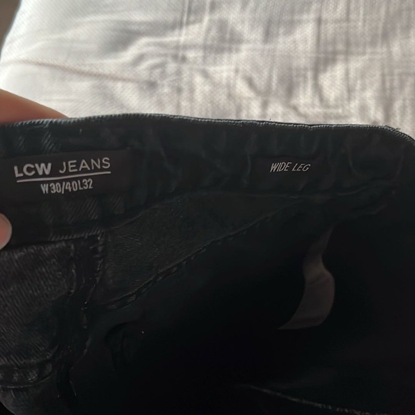 Gri Bol Kesim Kadın Denim Pantolon - Görsel 3