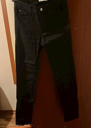 Siyah Deri Kadın Skinny Pantolon