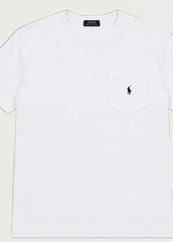 Ralph Lauren Polo Ralph Lauren Beyaz Bisiklet Yaka Tisort