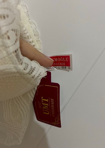 Diğer Beyaz Bohem Mini Sütyen Takımı