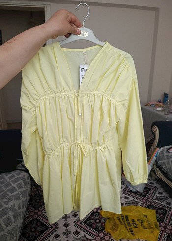 tunik tereyağı sarısı
