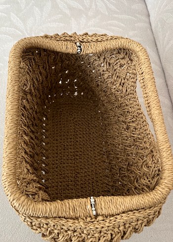 Mango muadili hasır çanta - Görsel 3