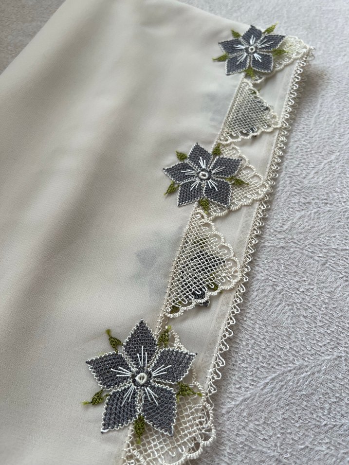 Nakışlı Dantel Vintage Broş - Görsel 4