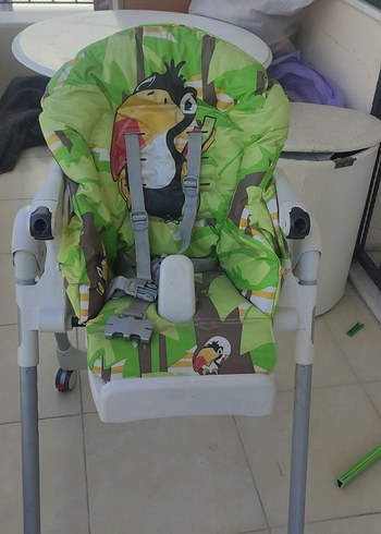 Kraft Yeşil Desenli Bebek Mama Sandalyesi