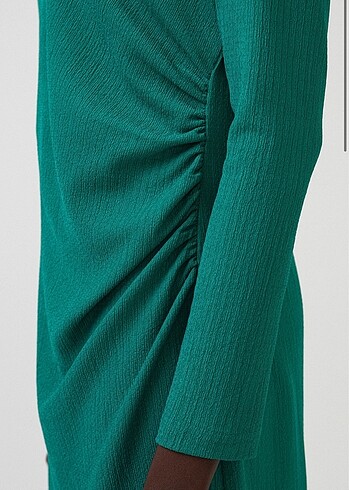 s Beden yeşil Renk Vatkalı elbise