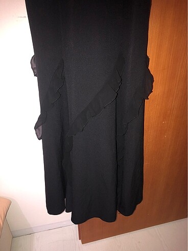 38 Beden siyah Renk Siyah Uzun elbise