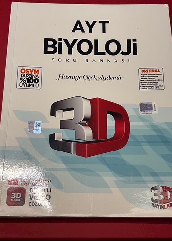 AYT Biyoloji 3D Soru Bankası - Hüsnüye Çiçek Aydemir
