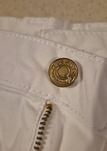 Stradivarius Beyaz Keten Midi Kumaş Pantolon