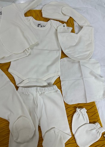 Yenidoğan Hastane Çıkış Seti %100 pamuk - Görsel 5