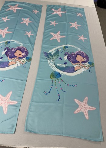 65x200 Çift Kanat Fon Perde - Görsel 2