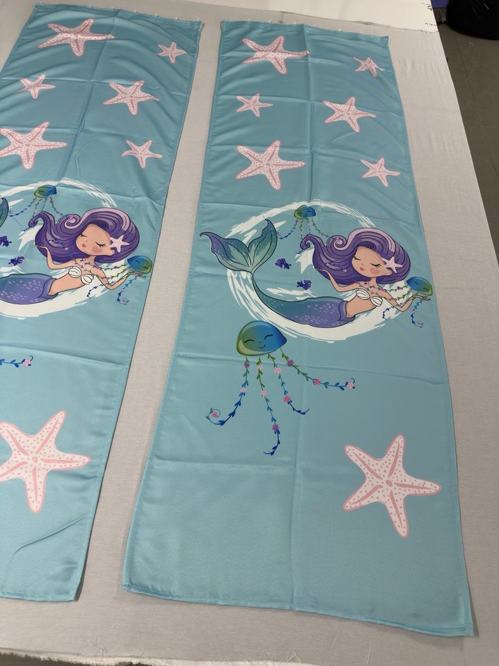 65x200 Çift Kanat Fon Perde - Görsel 2