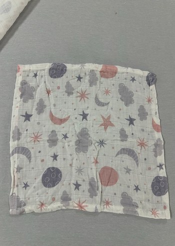 Müslin Bebek Örtüsü + Mendil - Görsel 3