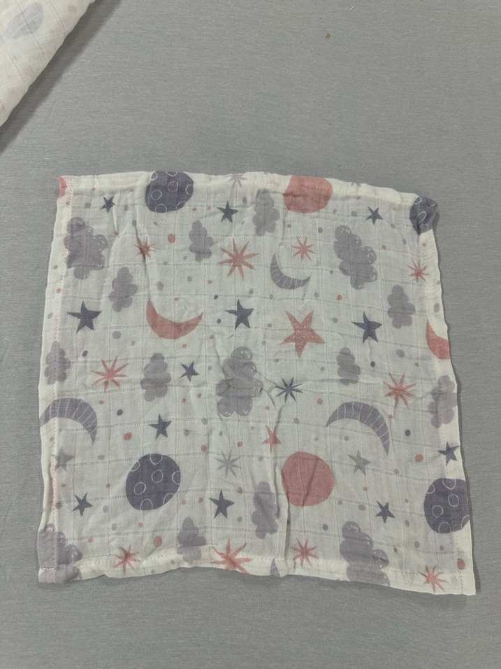 Müslin Bebek Örtüsü + Mendil - Görsel 3