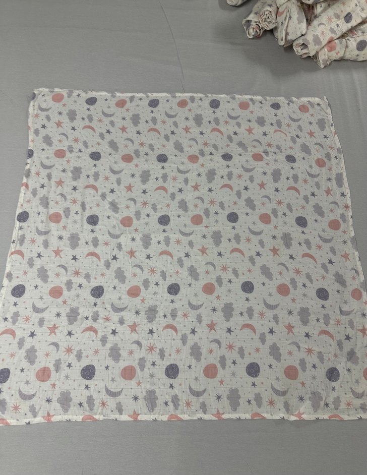 Müslin Bebek Örtüsü + Mendil - Görsel 2