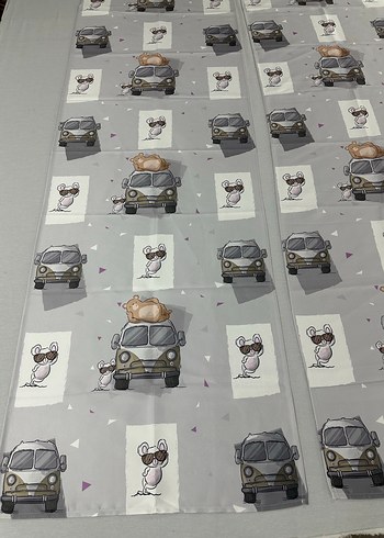 65x200 Çift Kanat Fon Perde - Görsel 3