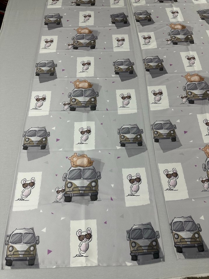 65x200 Çift Kanat Fon Perde - Görsel 3